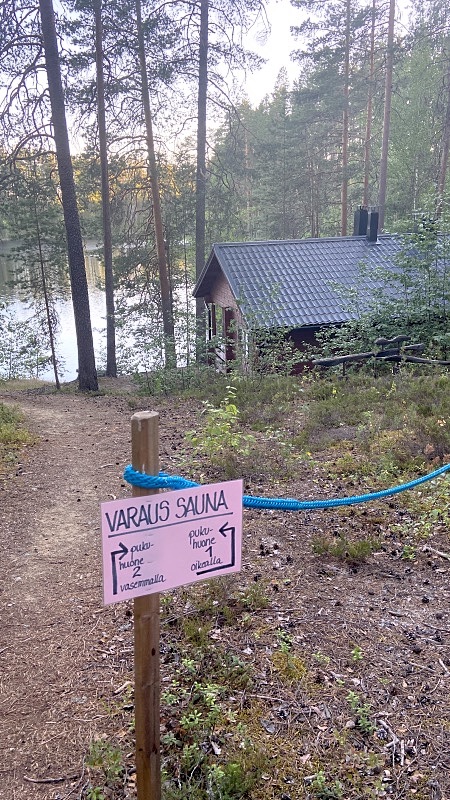 Petkeljärven kansallispuiston sauna