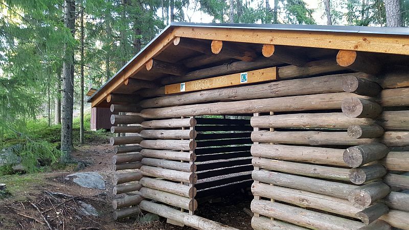 Korsolammen puuvaja Meikon ulkoilualueella