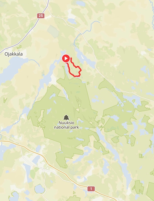 Salmen ulkoilualue Nuuksion pohjoispuolella