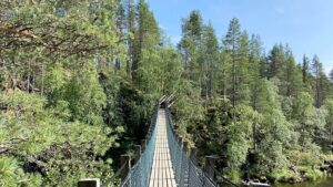 Riippusilta Pienellä Karhunkierroksella.