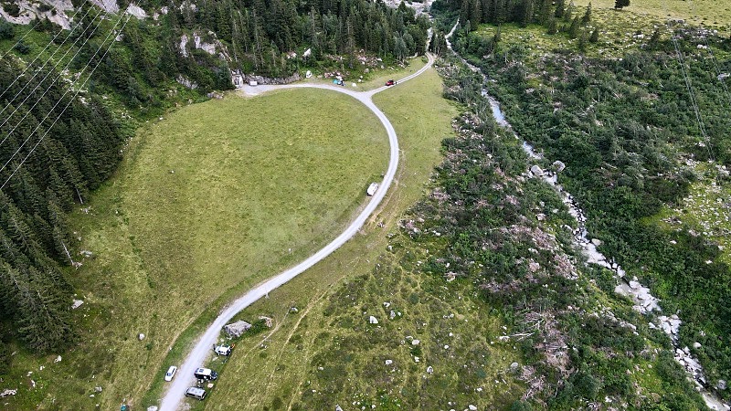 Gelmerbahn matkaparkki Sveitsi