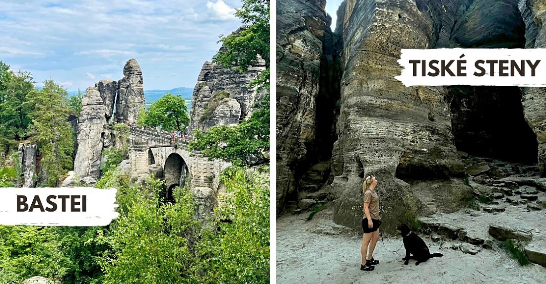 Bastei ja Tiske Steny hiekkakivivuoret