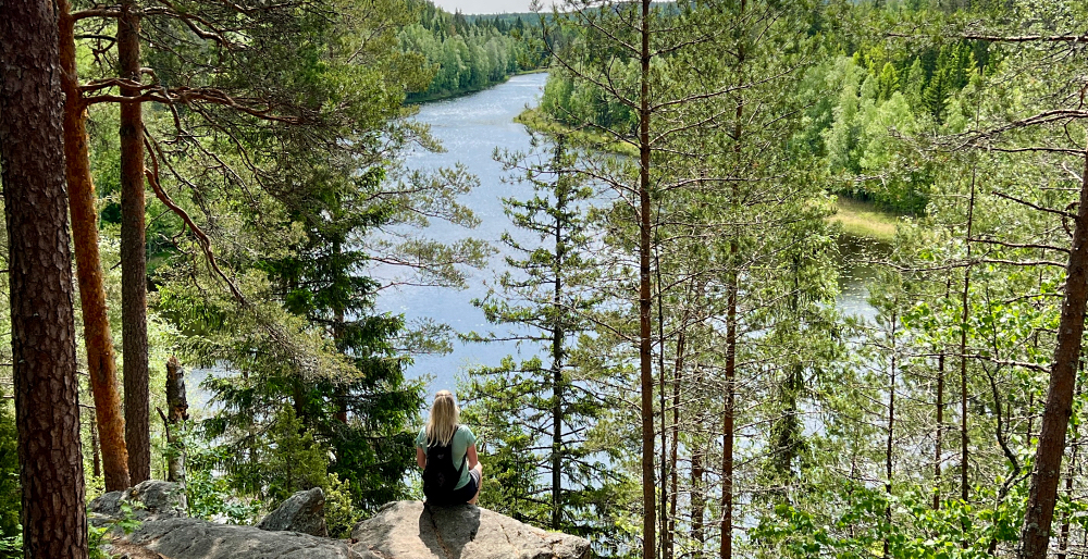 Ruuhilammen näköalapaikalla Karkkilassa.