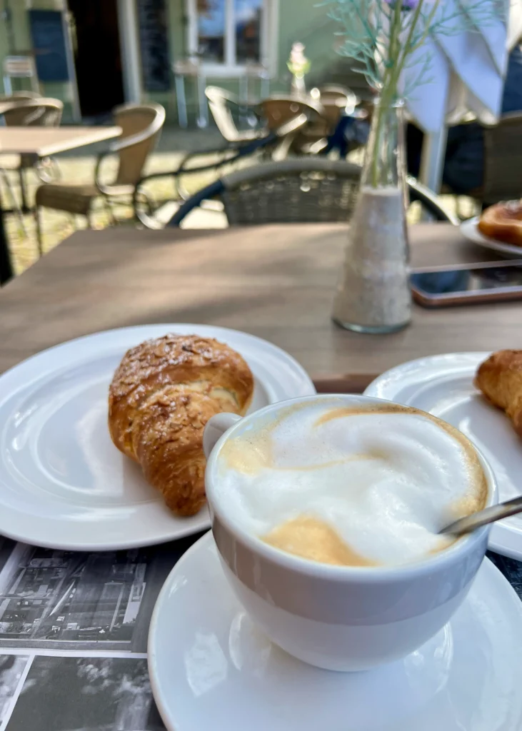 Kahvilla Landsberg am Lechissä.