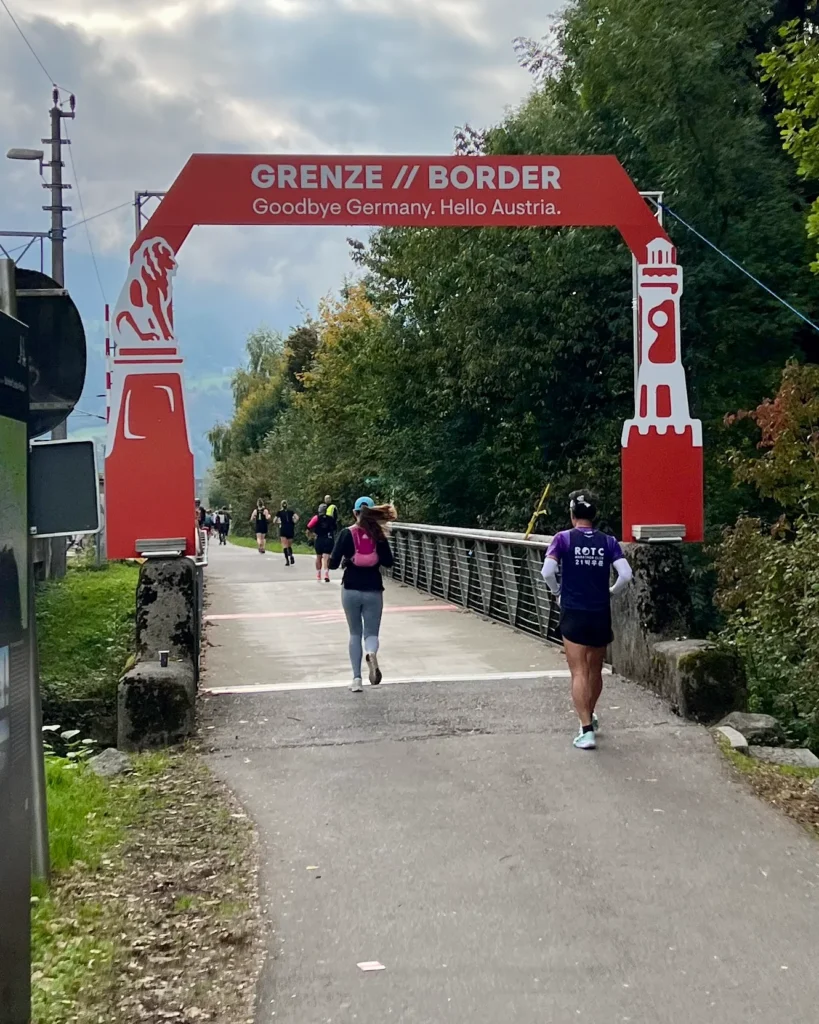 3 maan maratonilla, saavutaan Saksasta takaisin Itävaltaan.