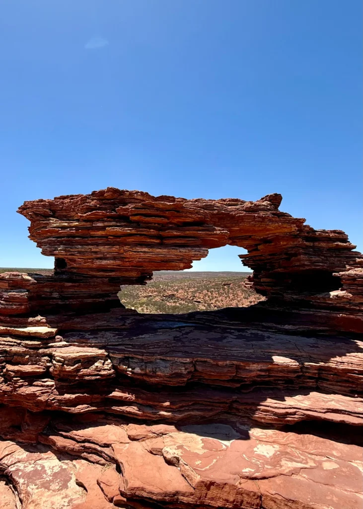 Nature's window Kalbarri kansallispuistossa.