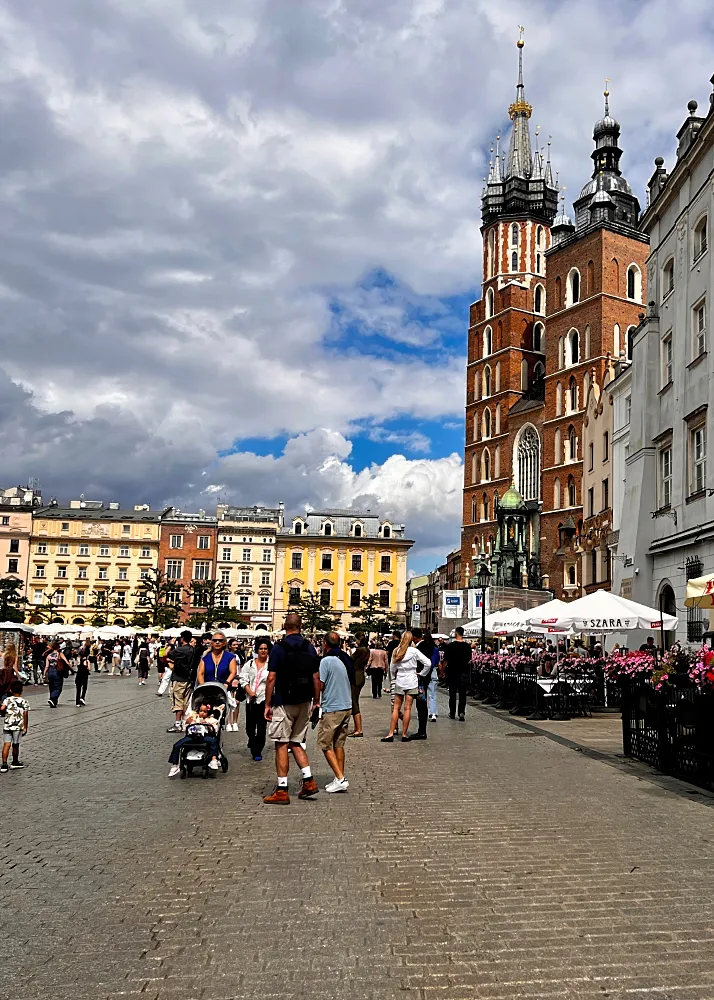 Krakovan vanhakaupunki.